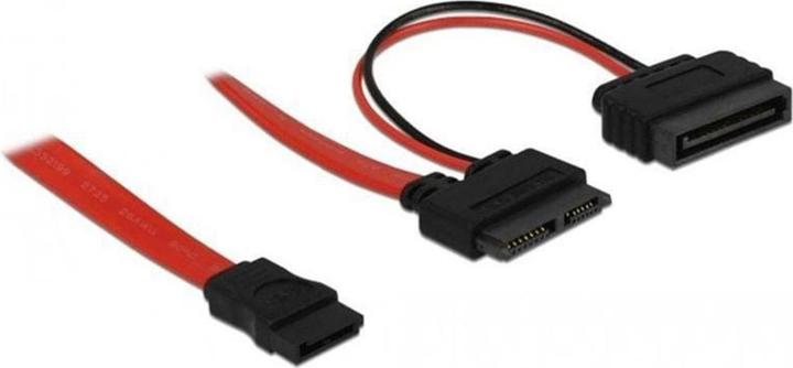 Actual product image Delock SATA2 cable for slimline devices (50 cm, SATA II)