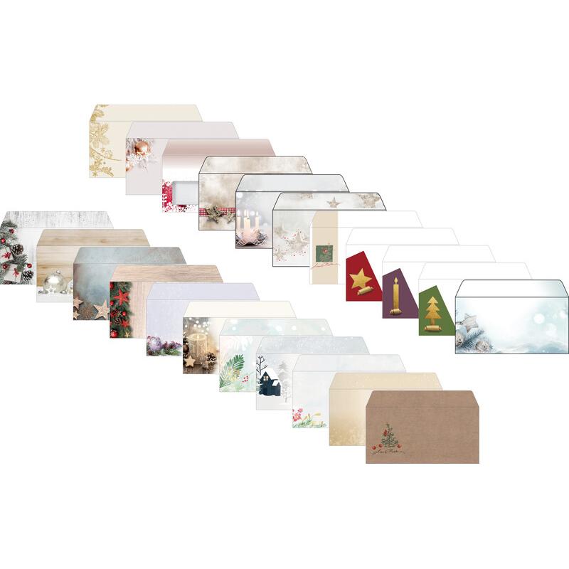 Thumbnail - Sigel, Briefumschlag, Weihnachts-Umschlag (50 x)