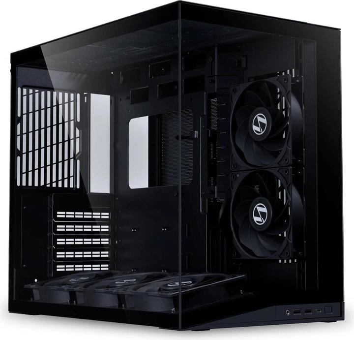 Actual product image Lian-Li PC case O11 Dynamic Mini V2 Flow Black (mATX, ATX, Mini-ITX)