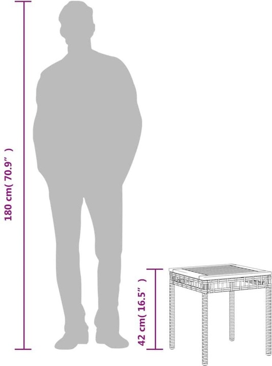 Actual product image VidaXL Garden table (38 cm)