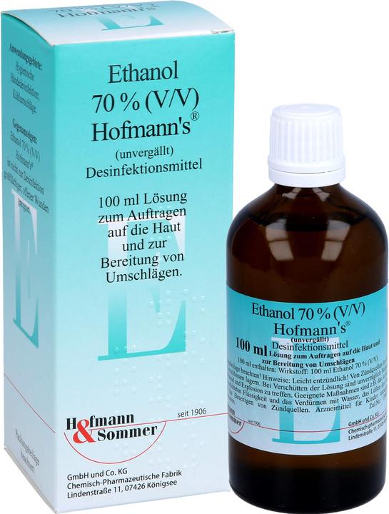 Produktbild Hofmann & Sommer Ethanol 70% (V/V) Hofmann's, 100 ml LOE (100 ml)