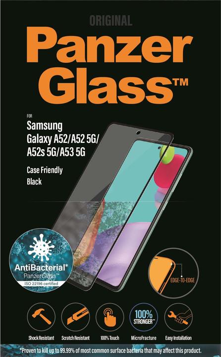 Actual product image PanzerGlass Edge to Edge (1 Piece, Samsung Galaxy A52 5G, Samsung Galaxy A52)