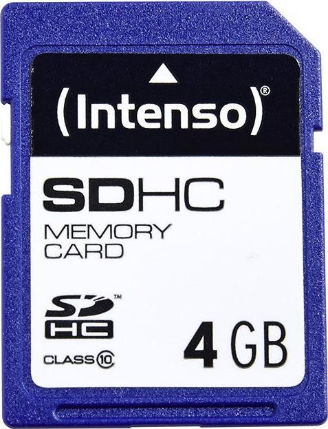 Actual product image Intenso SD Class 10 (4 GB, SDHC, U1)