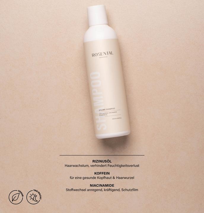 Image du produit Rosental Organics Rosental Hair Care - Shampooing Volume (250 ml, Shampoing liquide)