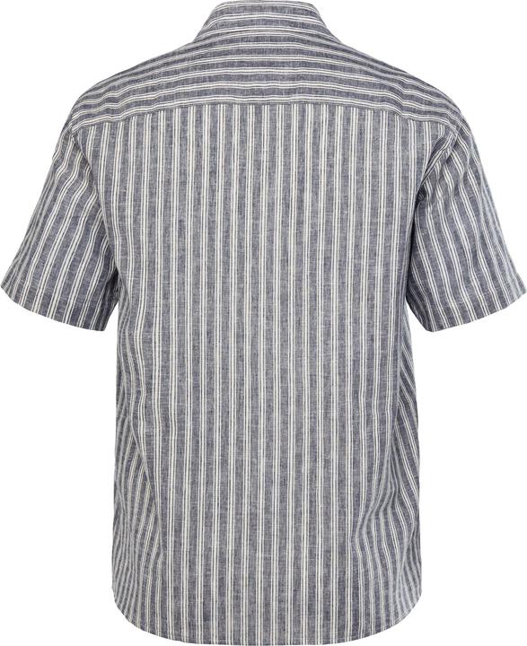 Immagine prodotto Sthuge Hemd, Halbarm, Leinenmix, Streifen, Kuba-Kragen, kastiger Fit (5XL)