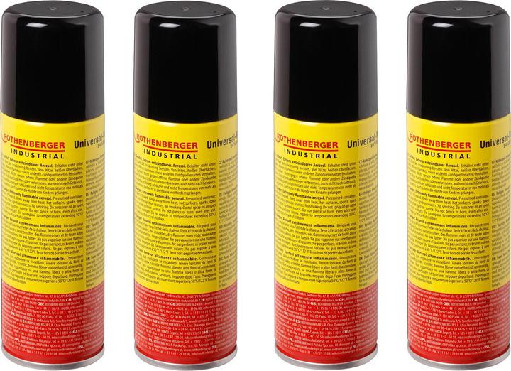 Rothenberger Feuerzeug Gas inkl. 5 x Adapter 100 ml Universal Nachfüllgas