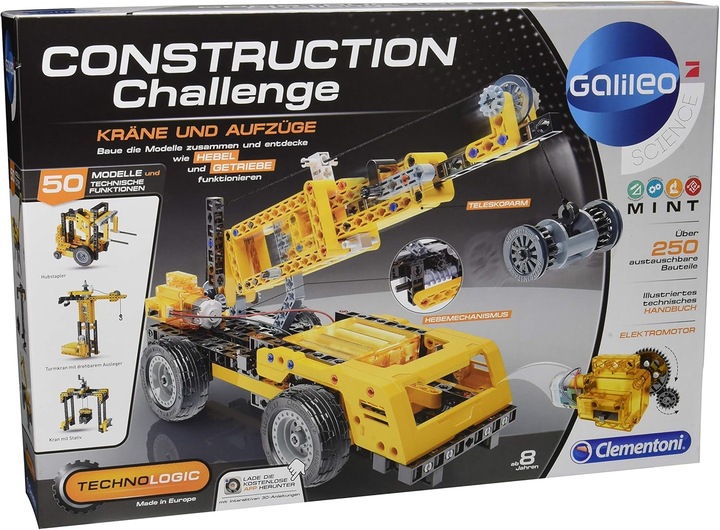 Produktbild Clementoni Construction Challenge Kräne und Aufzüge