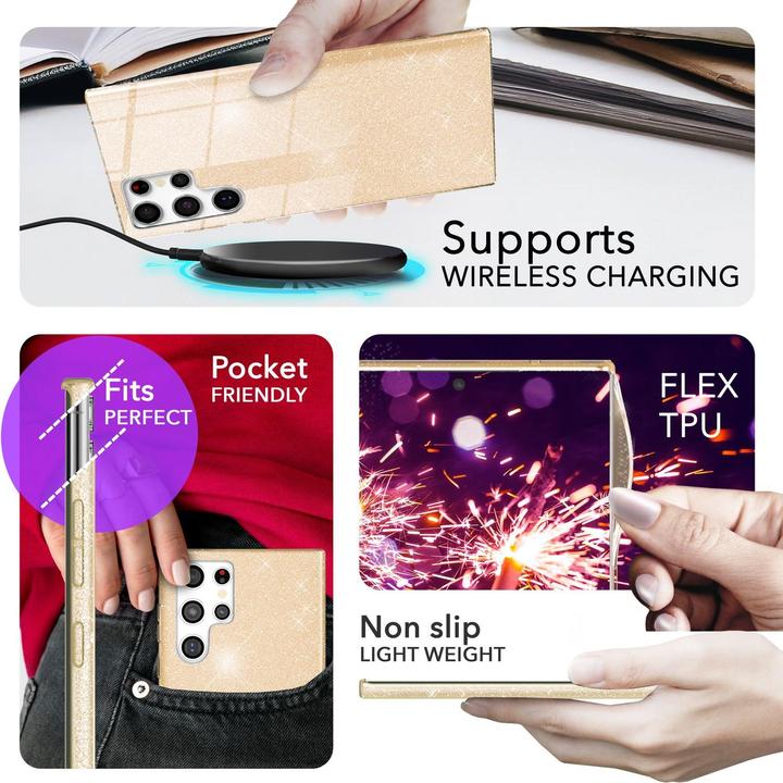 Image du produit Nalia Étui hybride pailleté (Samsung Galaxy S24 Ultra)