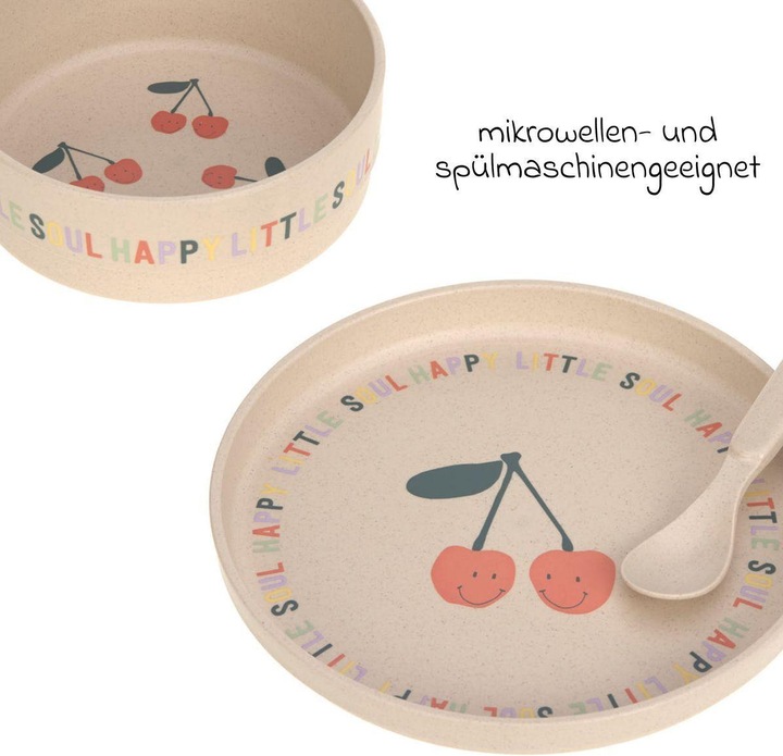 Produktbild Lässig Kindergeschirr-Sets 4-tlg. Geschirr-Set rutschfest - Happy Fruits