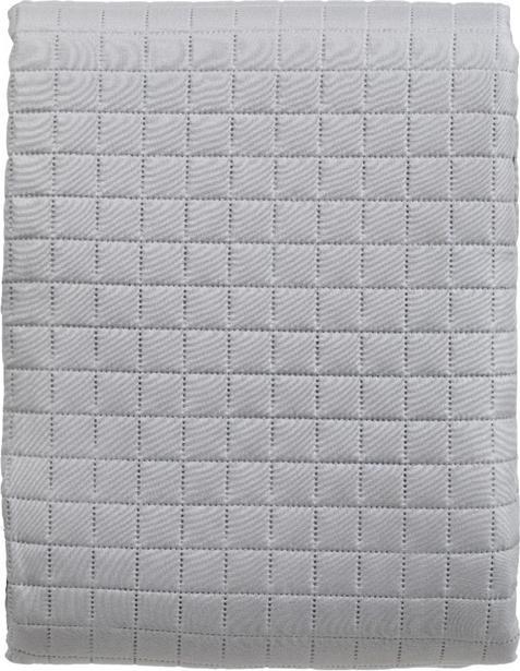 Actual product image Domoletti BEDSPREAD MICRO 220X220 CM SQUARES GREY (220 x 220 cm)