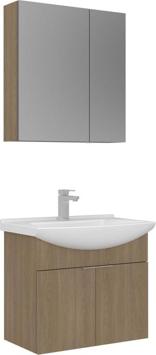 Produktbild Homitis Purus 65 Bathroom Cabinet With Sink & Mirror Set (2 Pieces)
