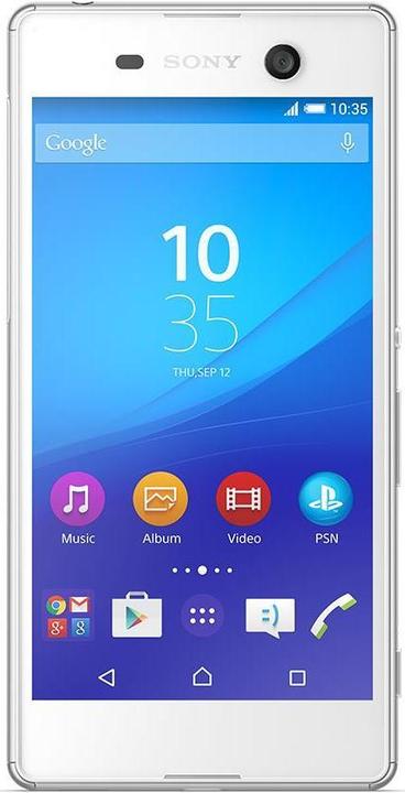 Productafbeelding Sony Xperia M5 (16 GB, Wit, 5", Enkele SIM, 21.50 Mpx, 4G)