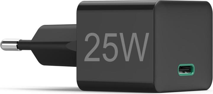 Produktbild Hama Schnellladegerät, USB-C, PD/Qualcomm®, Mini-Ladegerät, 25 W, Schwarz (25 W, 1 Port)