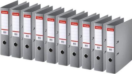 Produktbild Leitz Plastik-Ordner Standard, DIN A4, 75 mm, grau Einband innen und aussen mit PP-Folie kaschiert (A4, 75 mm, 1 Stück)