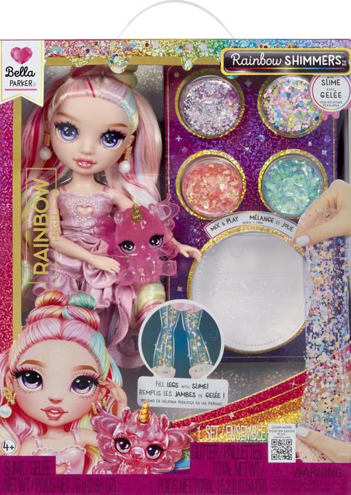 Actual product image Nobrand Rainbow High Regenbogen Shimmers + Slime Bella