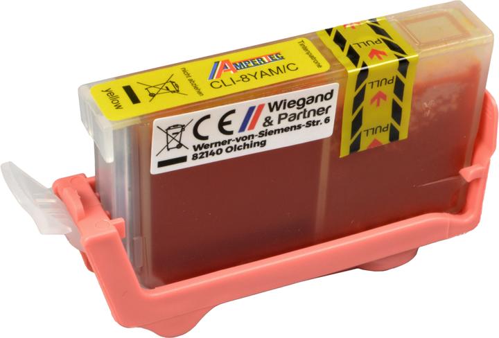 Produktbild Ampertec Tinte ersetzt Canon 0623B001 CLI-8Y yellow (Y)