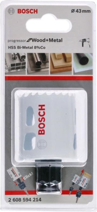 Productafbeelding Bosch Professional Zubehör 43 Progressor voor hout Metaal (43 millimeter)