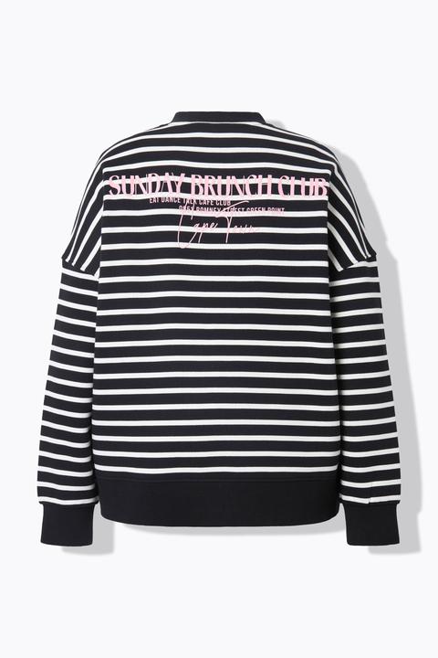 Produktbild Studio Untold Sweatshirt, oversized, Ringel, Statement (54)