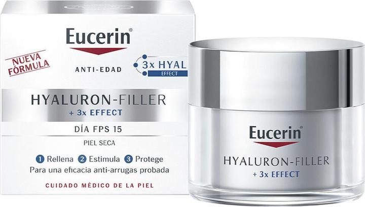 Produktbild Eucerin Hyaluron Filler Tagespflege für trockene Haut Lsf15 (50 ml) (50 ml, Tagescreme, SPF 15)
