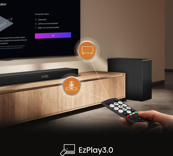 Actual product image Hisense AX5140Q Dolby Atmos Soundbar (600 W, 5.1.4 Channel)