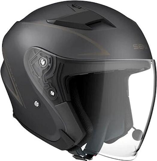 Immagine prodotto Sena OUTSTAR S - Casco jet intelligente per moto (ECE) - nero opaco (XL) (64 cm, XL)