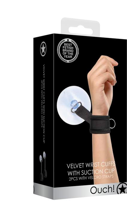 Produktbild Ouch! Velvet & Velcro Adjustable Handcuffs Suction Cup