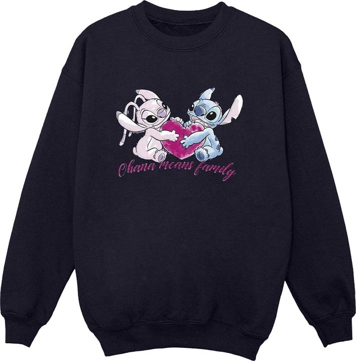 Produktbild Disney Lilo And Stitch Ohana Heart With Angel Sweatshirt (XXL)