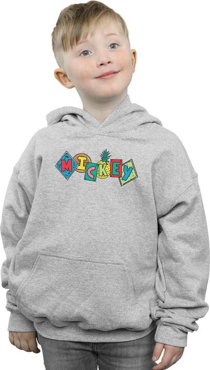 Actual product image Disney Boys Mickey Mouse Fruit Blocks Hoodie (152, 158)