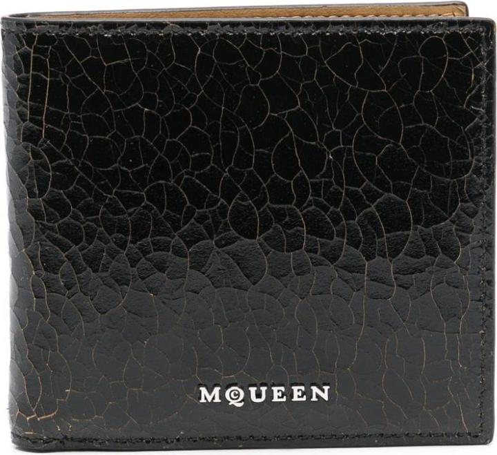Alexander McQueen Portafogli Nero E Beige