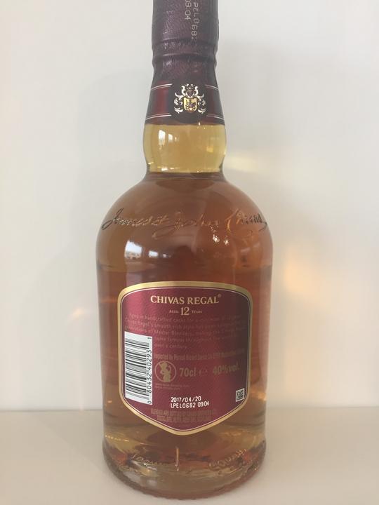 Actual product image Chivas Regal 12 Years (Scotch whisky, Blended Whisky, 1 x 70 cl)