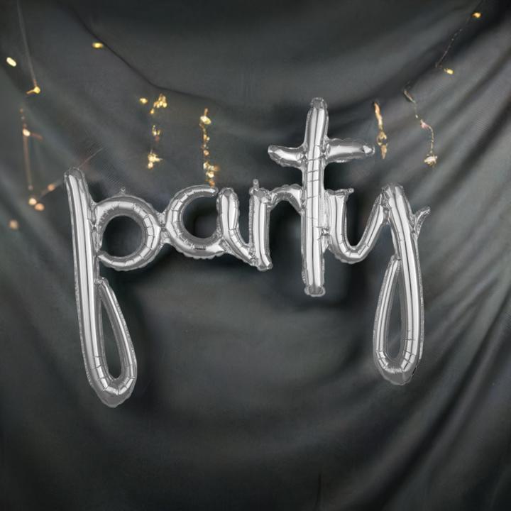 Immagine prodotto Amscan set di palloncini in foil per feste, ghirlanda d'argento (1 x)