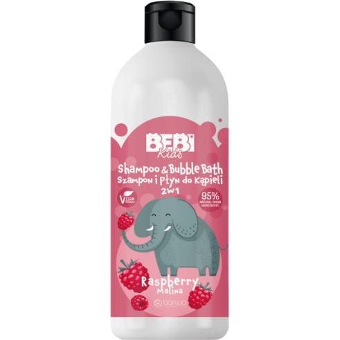 Barwa, Babykörperpflege, BEBI KIDS Szampon/płyn 2w1 Malina 500ml