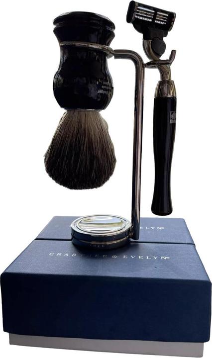 Ardell Crabtree & Evelyn Shaving Razor Set With 5 Blades And Face Shaving Brush (Eyelashes applicator)