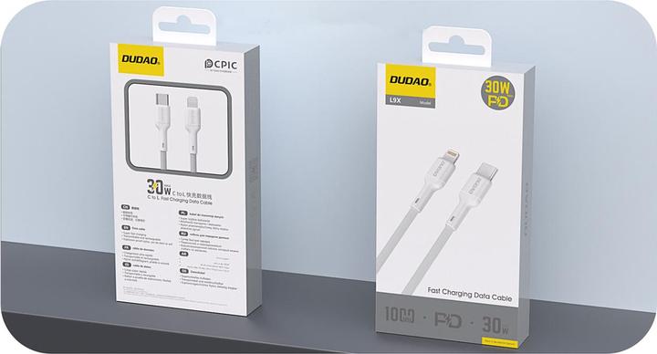 Productafbeelding Dudao L9X USB-C - Lightning 30W 2m. White (2 m, 30 W)