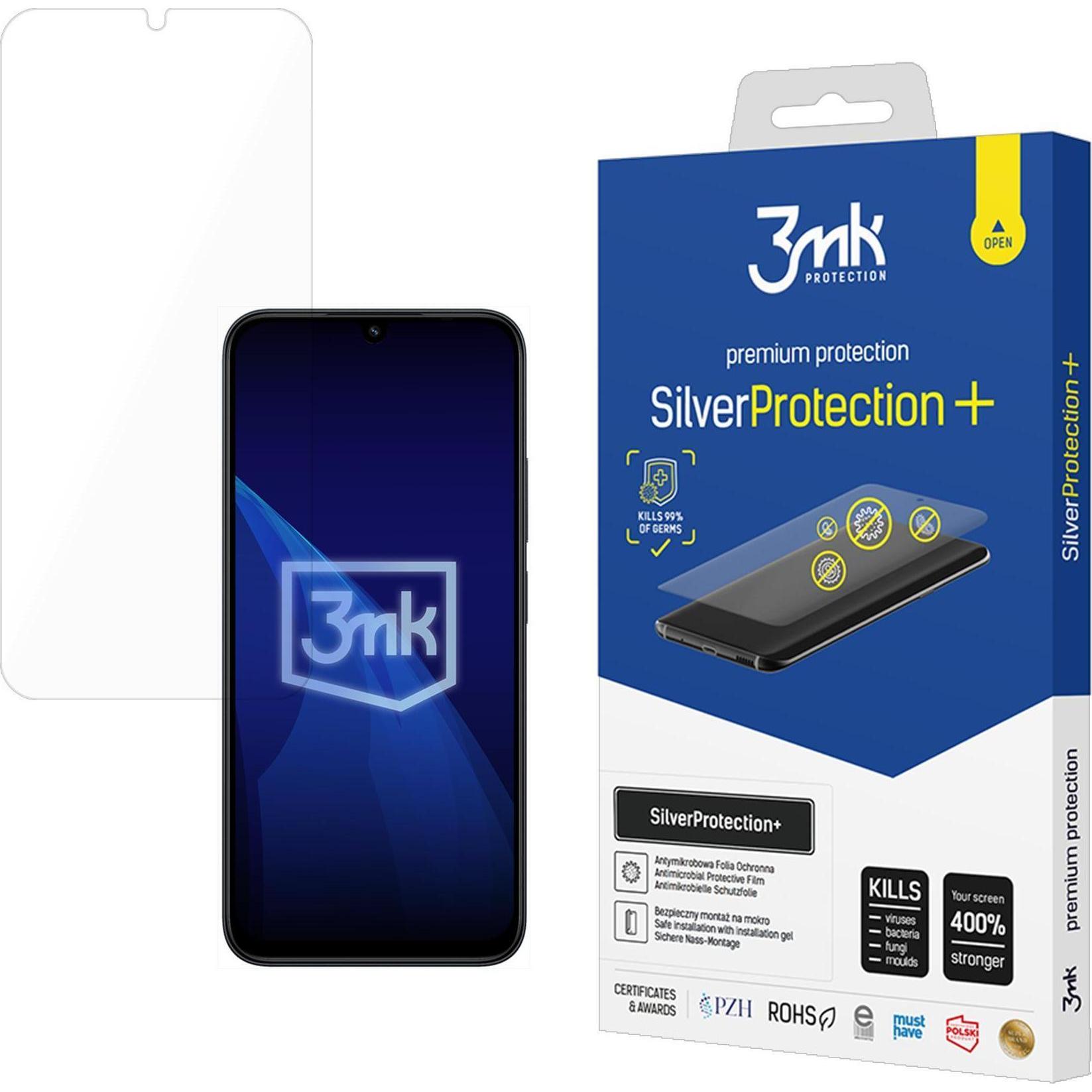 3MK Folia antymikrobowa SilverProtect+ montowana na mokro do Xiaomi Redmi 15C (Xiaomi Redmi 15), Pellicola protettiva smartphone, Trasparente