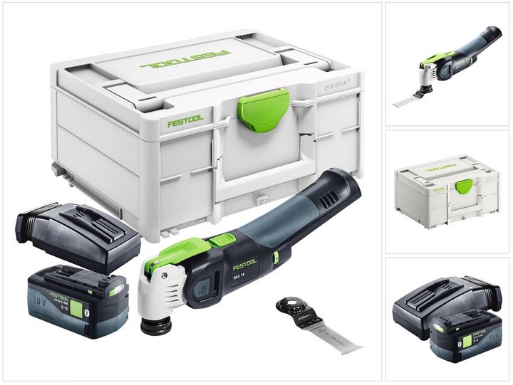 Actual product image Festool VECTURO OSC 18 E-Basic Battery Oscillator 18 V Starlock Max Brushless + 1x rechargeable battery 5.0