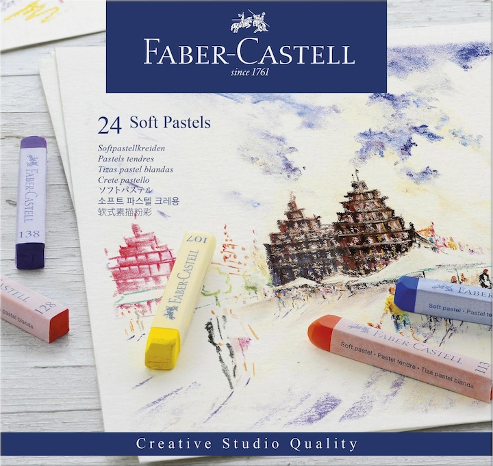 Immagine prodotto Faber-Castell Gesso pastello morbido (Multicolore, 24 x)