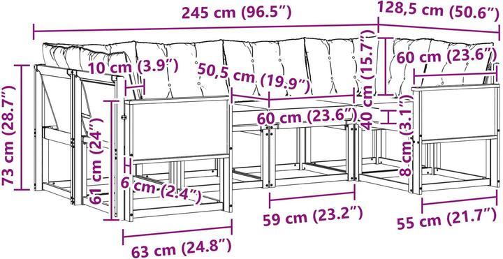 Produktbild vidaXL Sofa Set