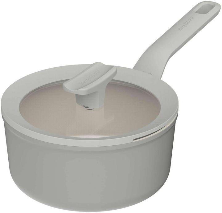 BergHoff Bedekte steelpan met antiaanbaklaag Balance Moonmist 18cm (Steelpan, Aluminium, 18 x 13 cm)