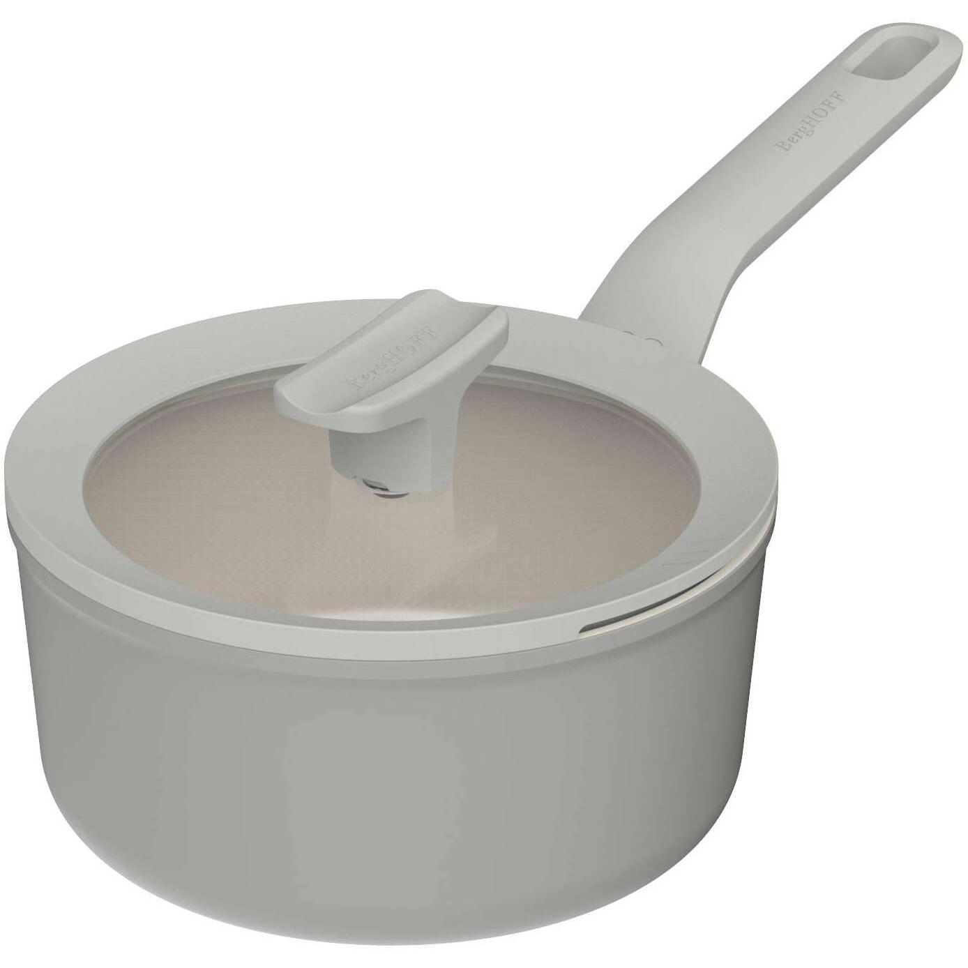 Thumbnail - BergHoff Covered saucepan non-stick Balance Moonmist 18cm, Pfanne + Kochtopf, Grau