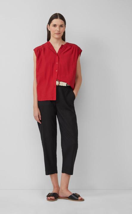 Produktbild S.Oliver Hose Cropped Chino aus Leinenmix mit geflochtenem Gürtel (48)