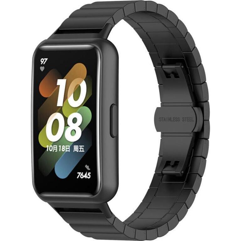 Thumbnail - Strap-it Metallarmband (Edelstahl, Band 7), Uhrenarmband, Schwarz