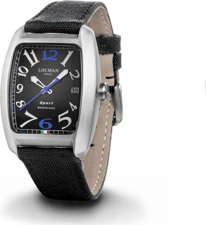 Immagine prodotto Locman Italia Orologio da uomo Sport Anniversary nero/blu Ref. 0471 (Orologio da polso analogico, 37 mm)