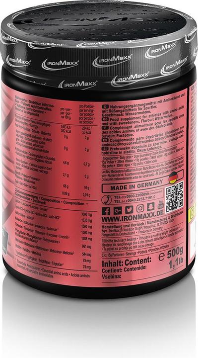Immagine prodotto IronMaxx 100% EAA Zero (Polvere, 500 g)