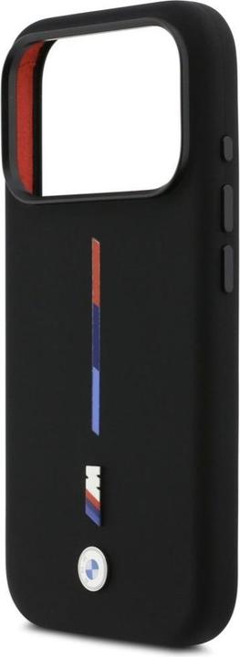 Produktbild BMW M Silicon Tricolor Line MagSafe Case for iPhone 17 Pro Black (Apple iPhone 17 Pro)