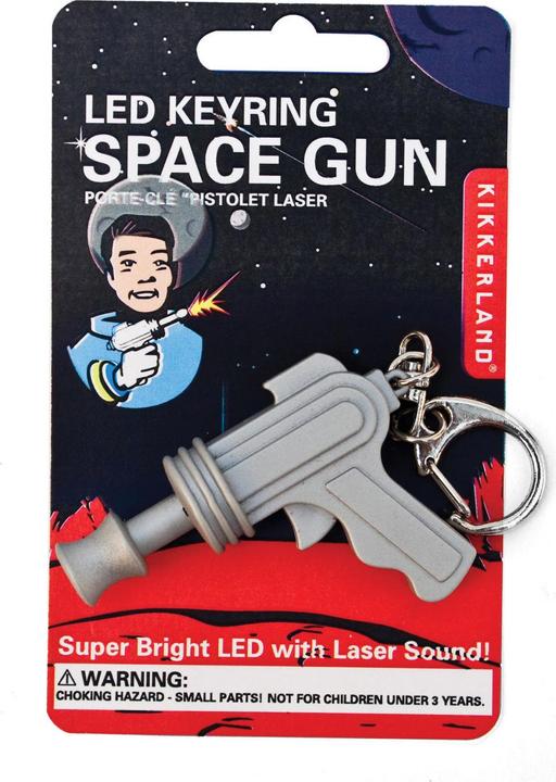 Image du produit Kikkerland Space Gun Led Keychain Carded (KRL28