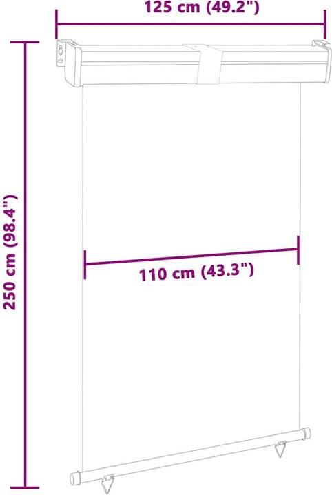 Image du produit VidaXL Auvent latéral (1.20 m)