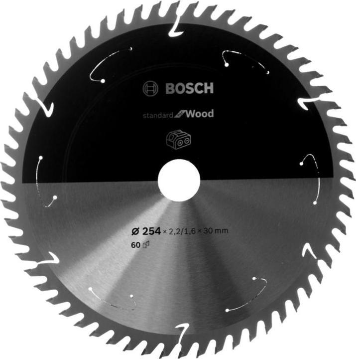 Productafbeelding Bosch Professional Zubehör Cirkelzaagblad Standaard voor hout, 254x2,2/1,6x30,60 tanden