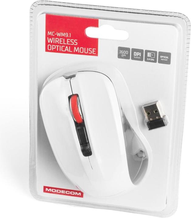 Produktbild Modecom MC-WM9.1 czarno-biala (Kabellos)