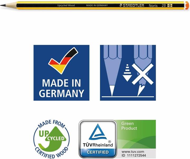 Produktbild Staedtler Bleistift NORIS (2 mm, 2B, 1 x)